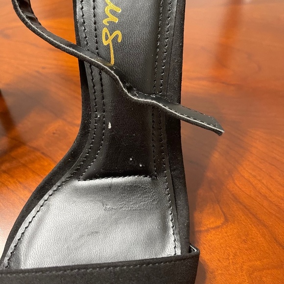 Lulus Women's Ankle Strap Heels Sandals Black Party Elegant Classic Size 7.5 - Picture 7 of 8